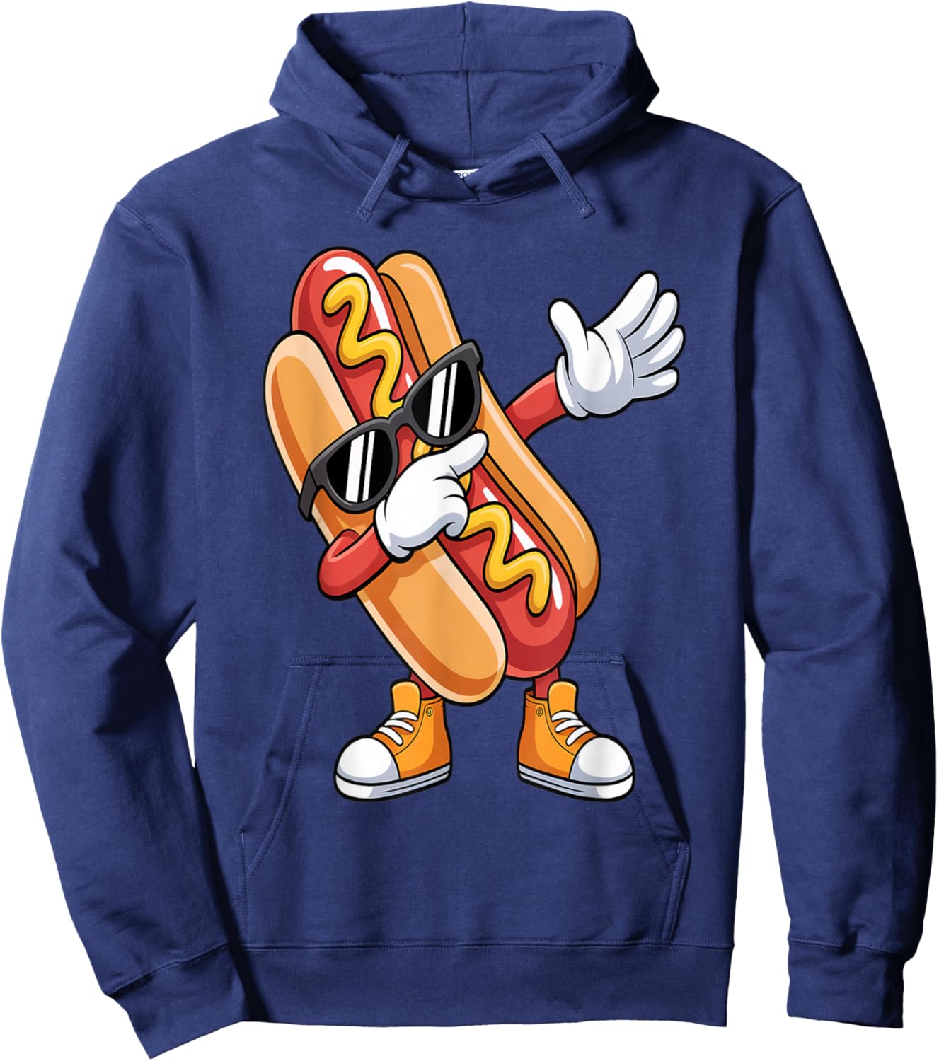 Dabbing Hotdog Dab Dance for Hotdog Lovers Hoodie - Hoodie | Navy
