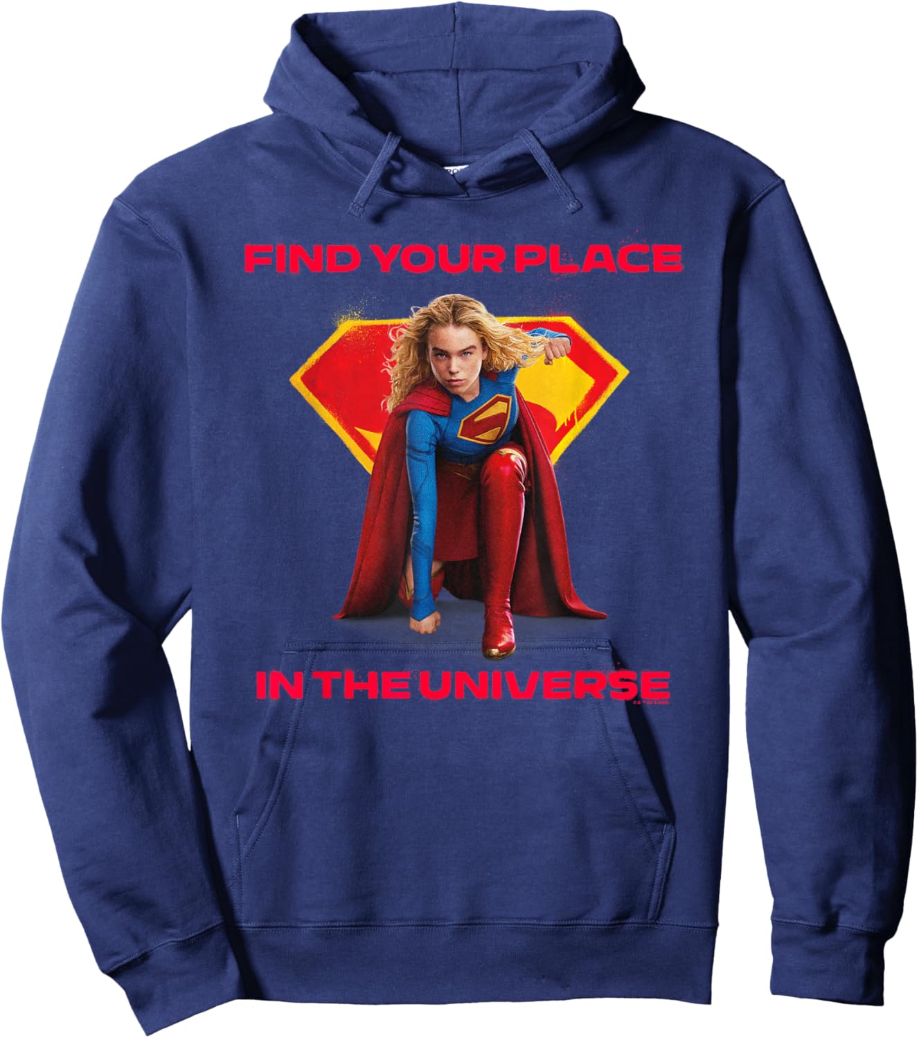 Supergirl 2026 Find Your Place Crouch Hoodie - Hoodie | Navy