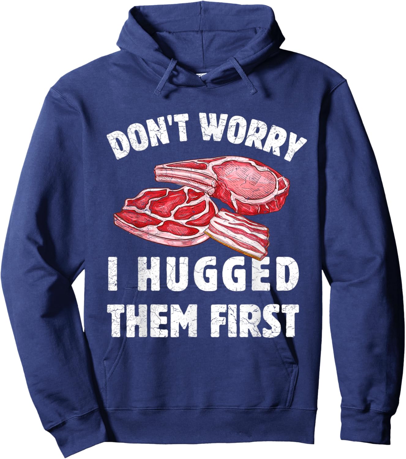 Funny Meat Cutter BBQ Butcher Hoodie - Hoodie | Navy