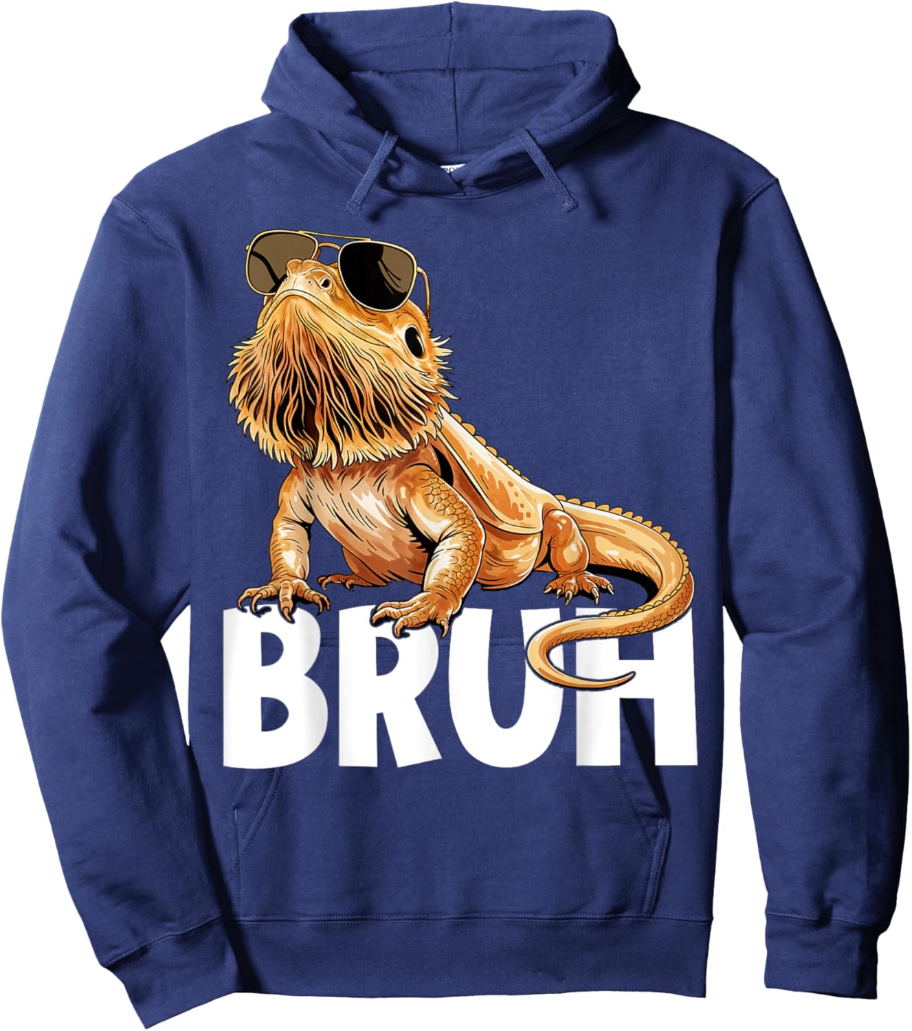 Tiny Dinosaur Bruh Bearded Dragon Lover Hoodie - Hoodie | Navy