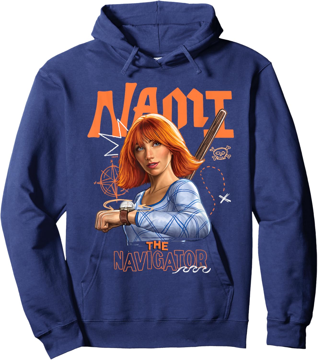 One Piece Nami The Navigator Hoodie - Hoodie | Navy