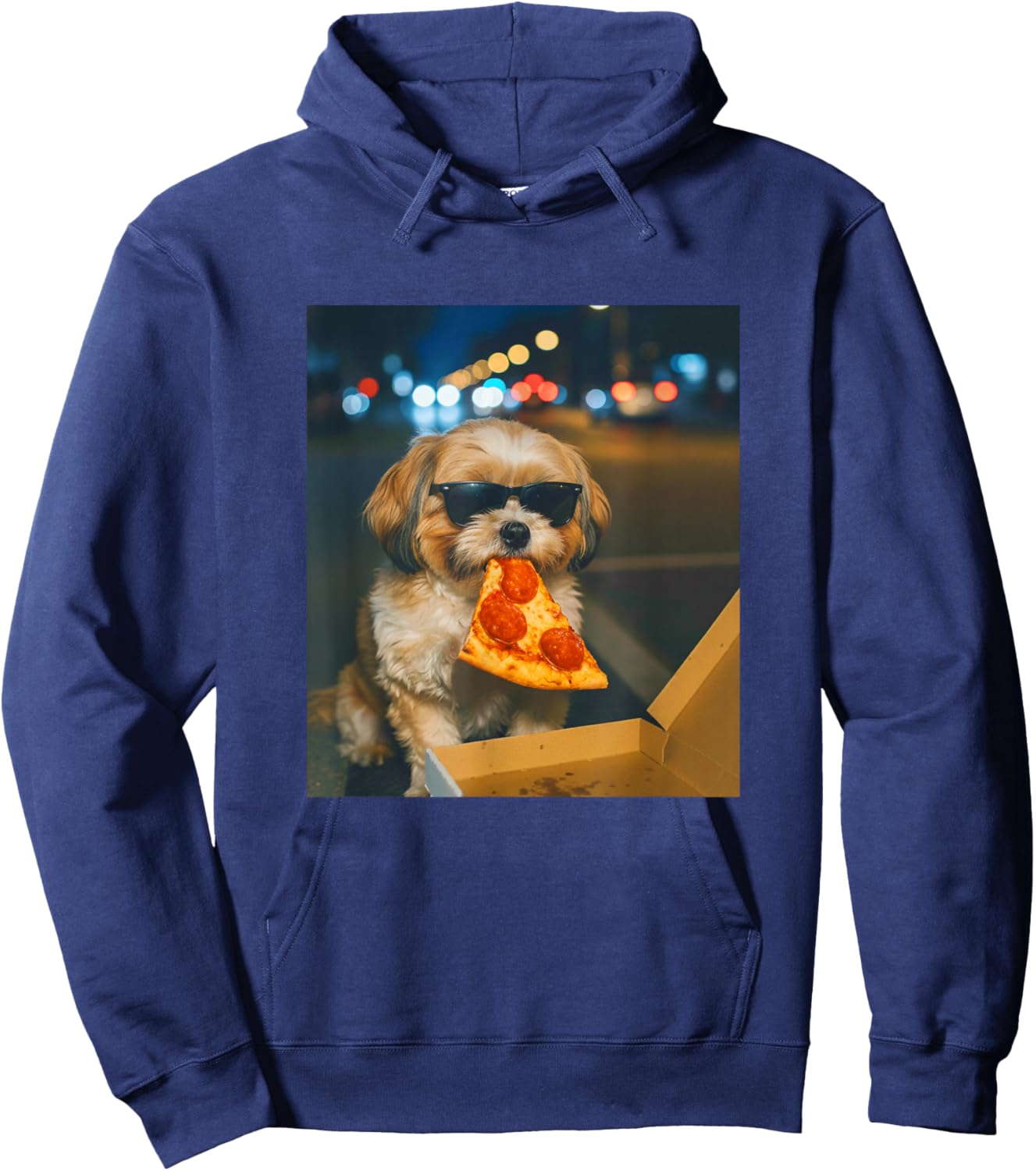 T-Shirt Hoodie - Hoodie | Navy