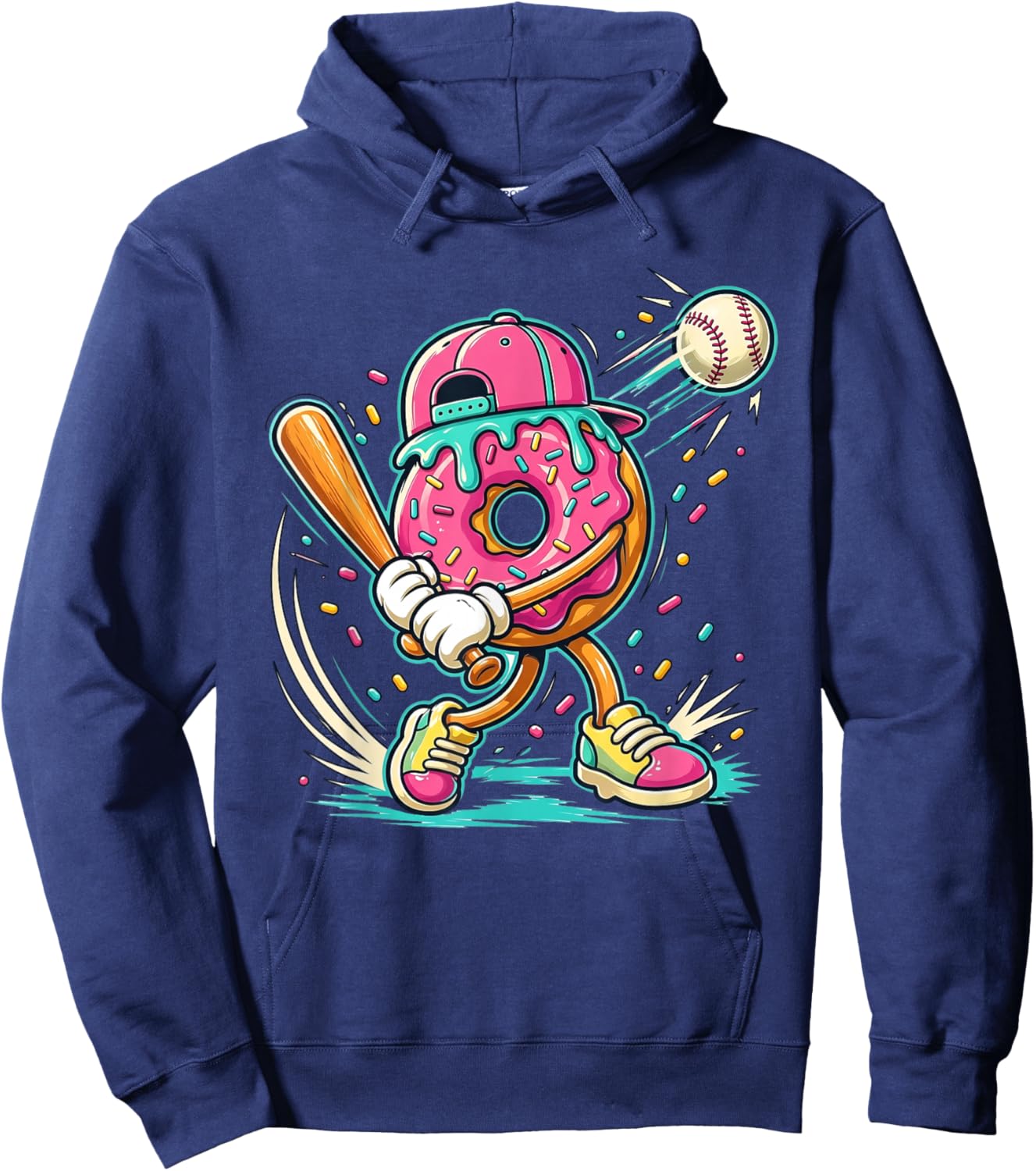 Donut and Dingers Youth Hoodie - Hoodie | Navy