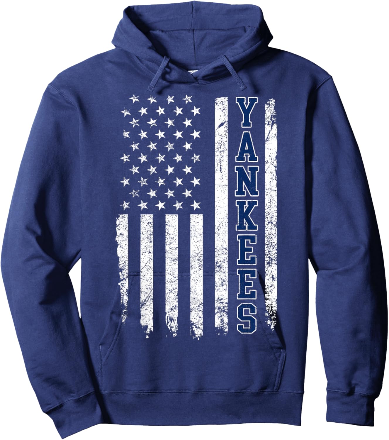 Yankee US Flag Hoodie - Hoodie | Navy