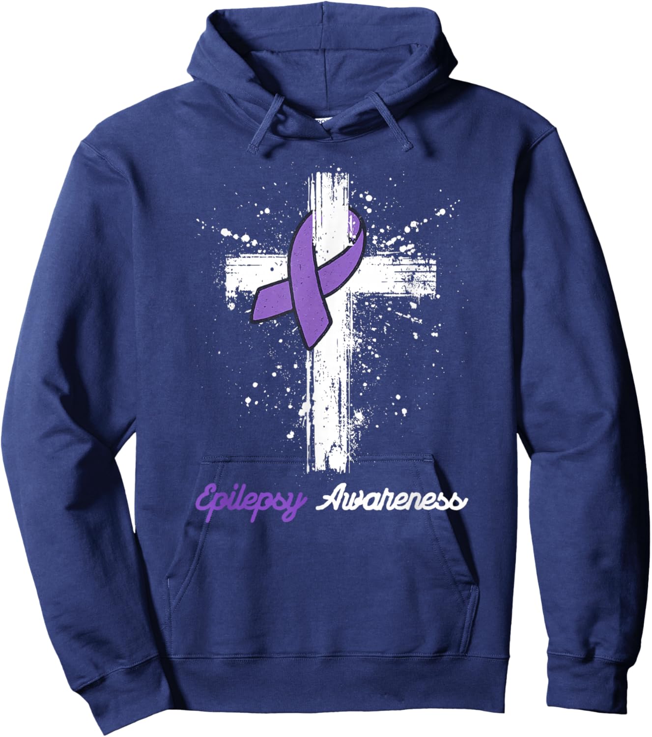 Seizure Support Epilepsy Awareness Hoodie - Hoodie | Navy