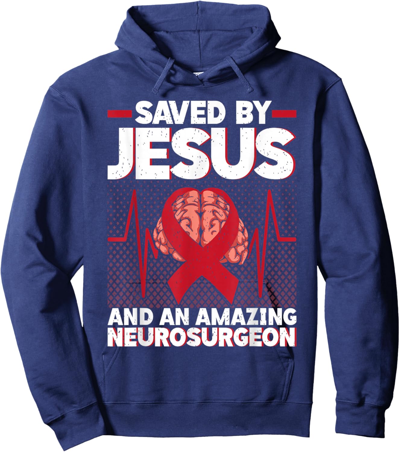Brain Aneurysm Awareness Survivor Hoodie - Hoodie | Navy