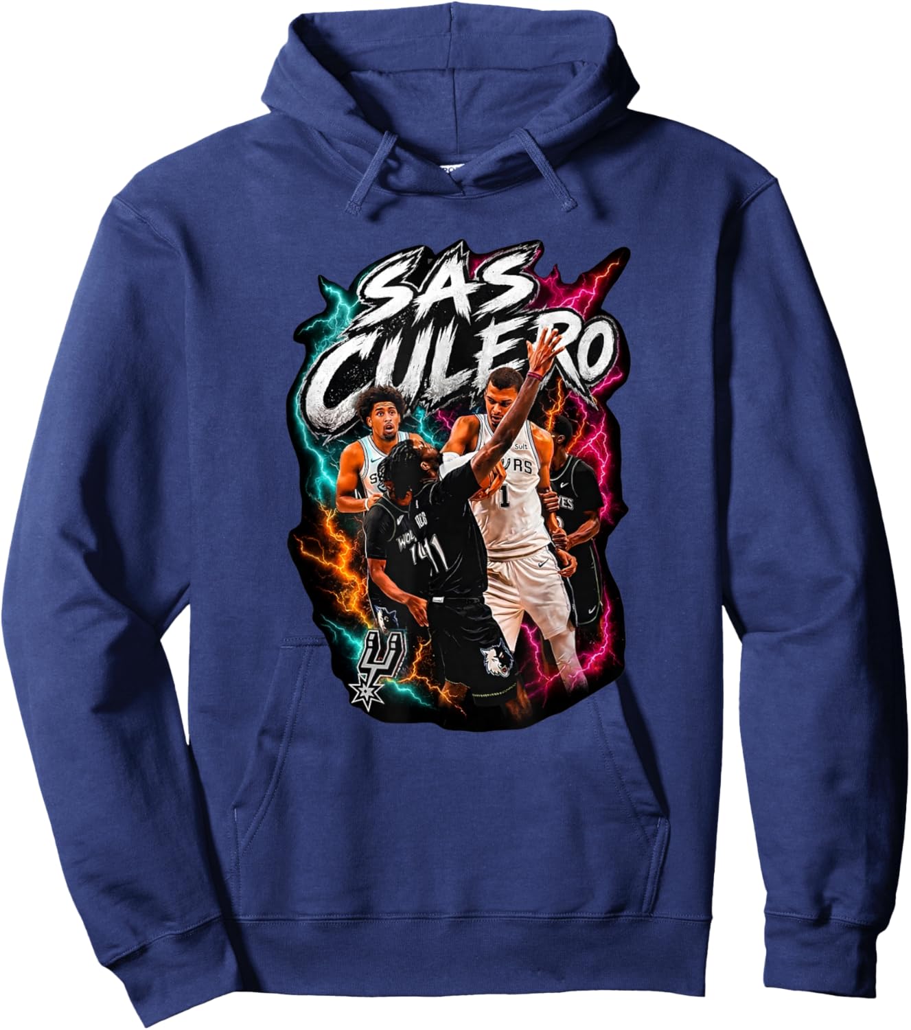 T-Shirt Hoodie - Hoodie | Navy
