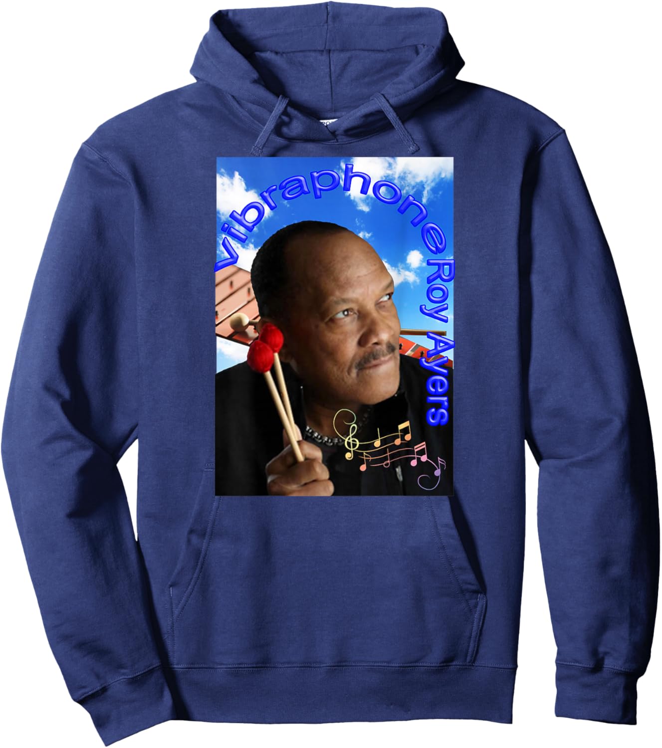 Roy Ayers_001_Back Printed Hoodie - Hoodie | Navy