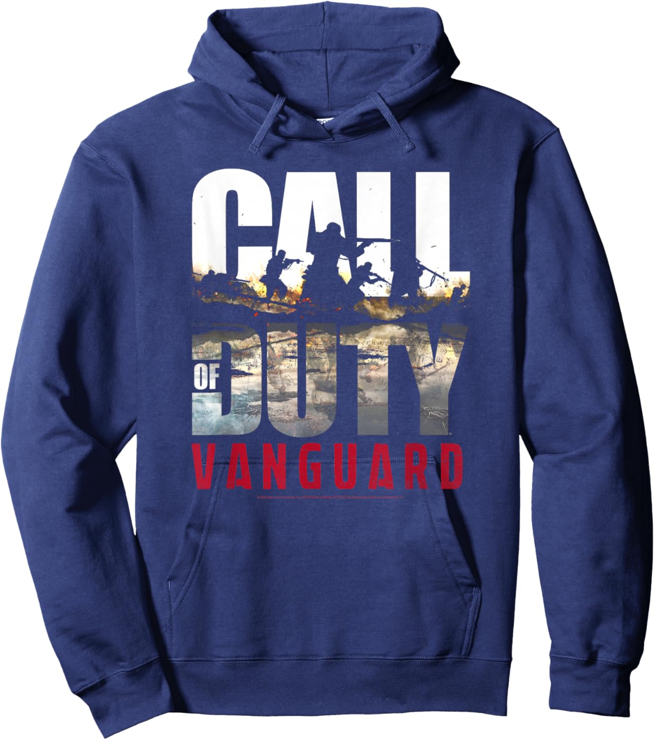 Call of Duty Vanguard Main Poster Video Game Hoodie - Hoodie | Navy