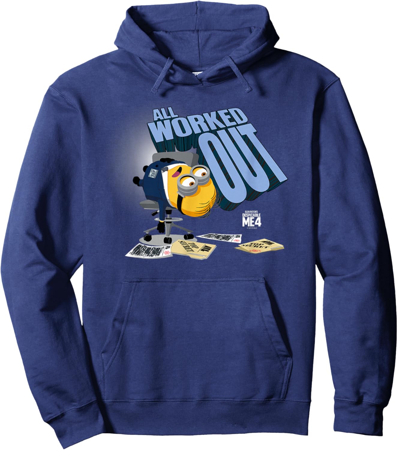 Minions Despicable Me 4 AVL All Worked Out Hoodie - Hoodie | Navy