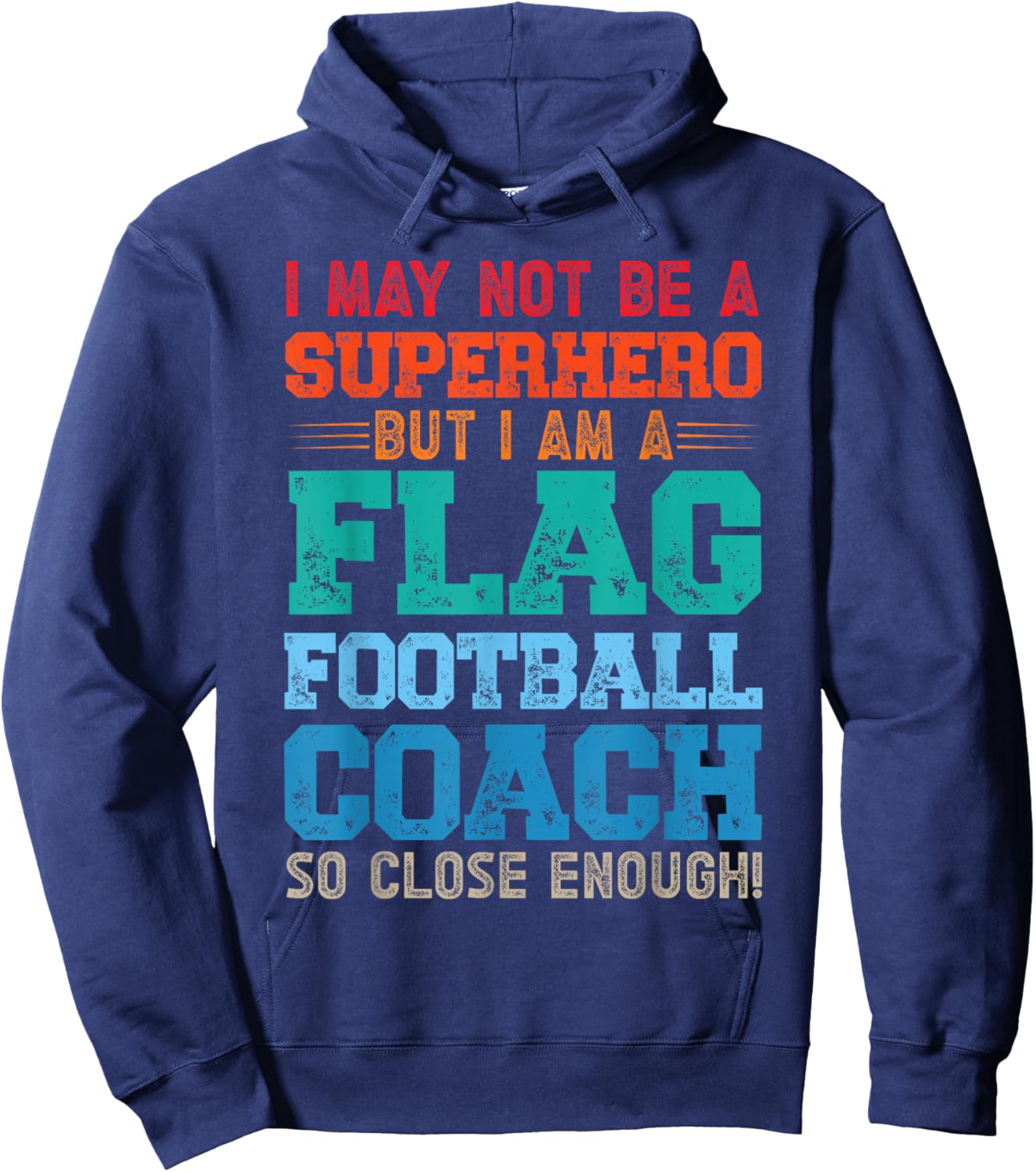 Flag Football Coach Hoodie - Hoodie | Navy