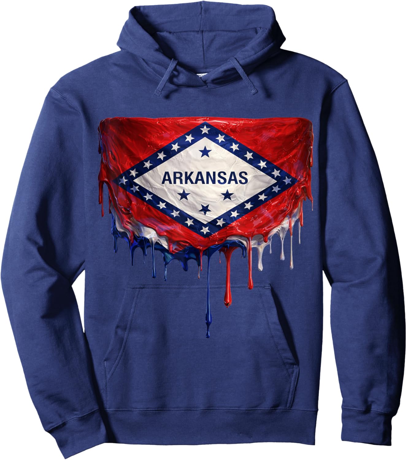Drapeau de l'Arkansas Hoodie - Hoodie | Navy