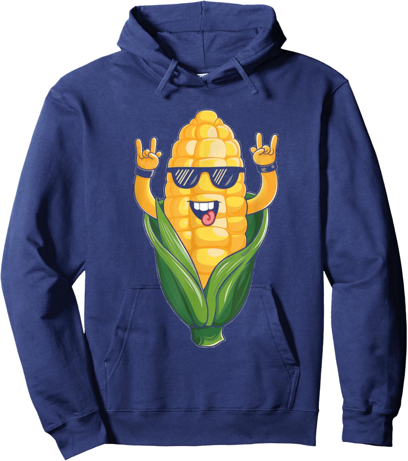 Rock On Corn Corn Lover Sweet Corn On The Cob Hoodie - Hoodie | Navy