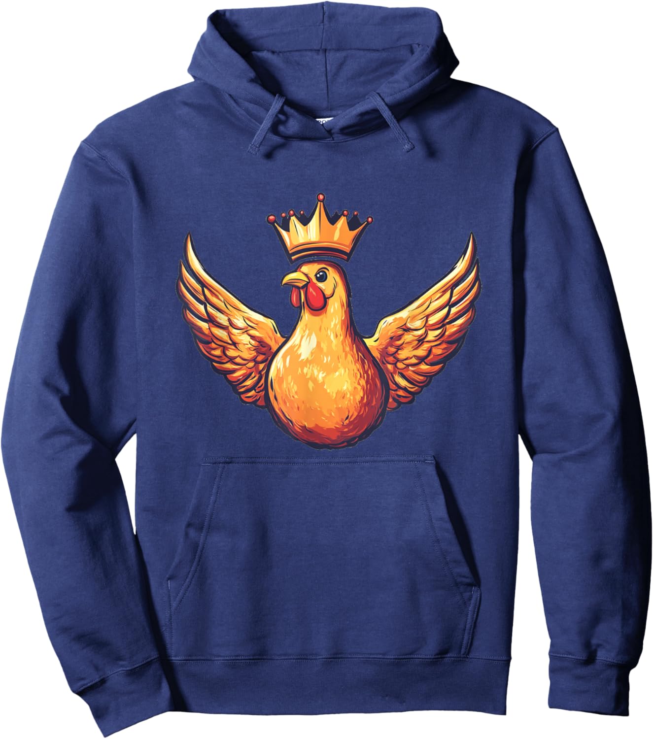 Funny Wings Costume for Chicken and King Lovers Hoodie - Hoodie | Navy