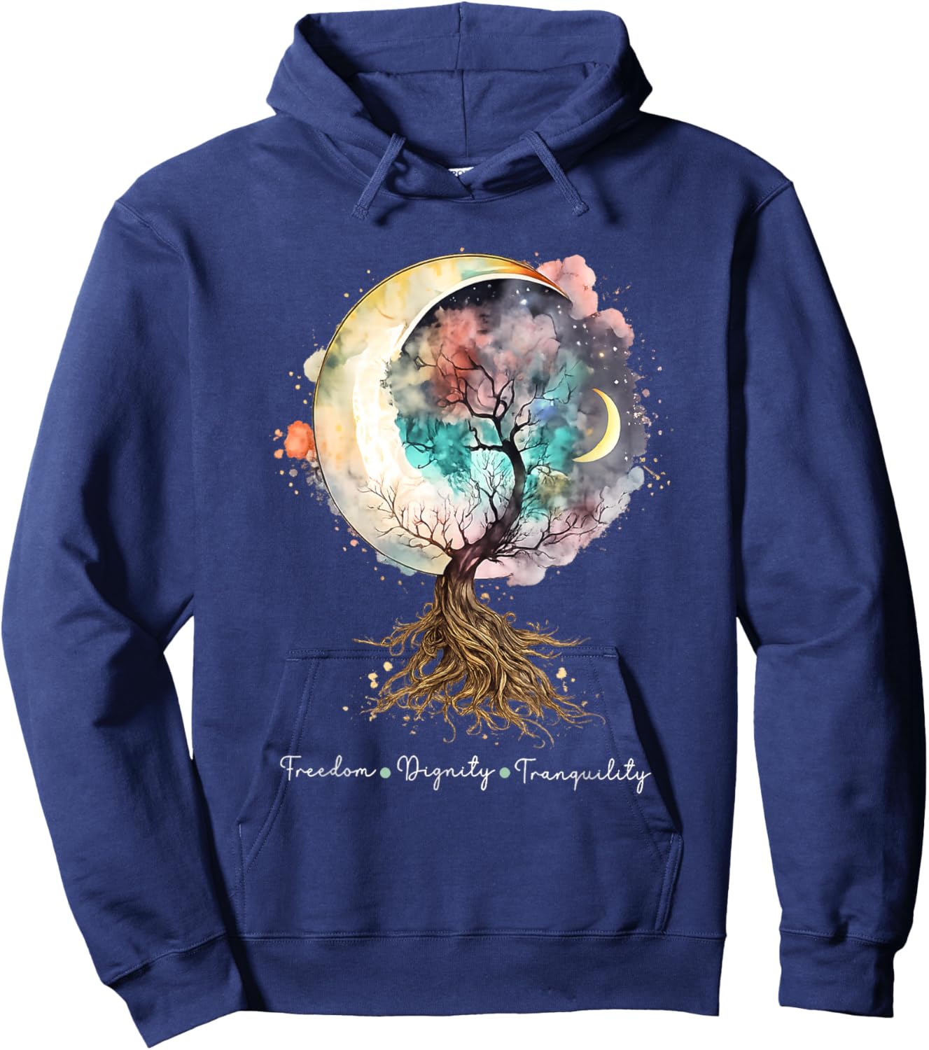 T-Shirt Hoodie - Hoodie | Navy