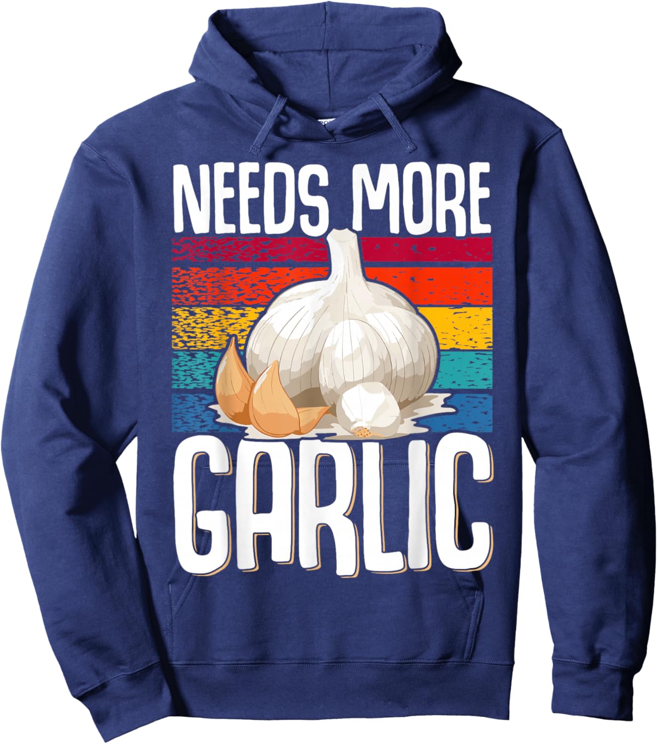 Needs more Garlic Hoodie - Hoodie | Navy