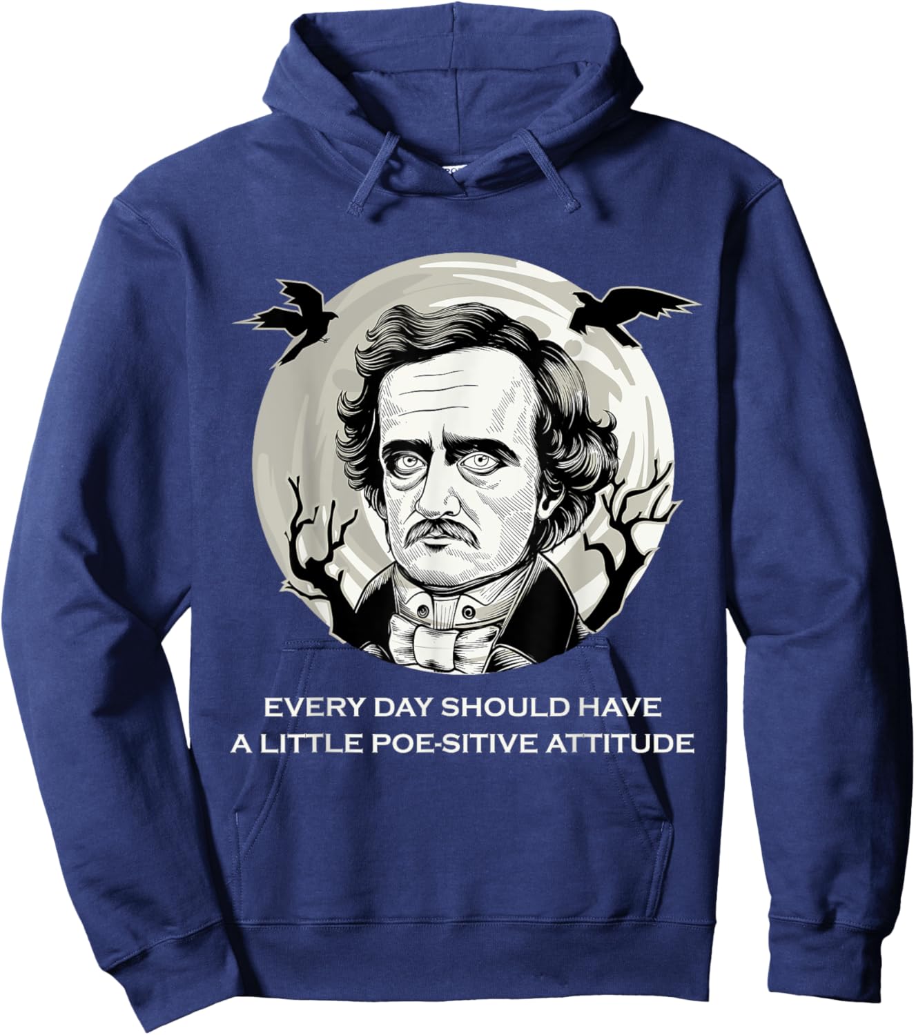 Edgar Allan Poe English Literature Quotes Hoodie - Hoodie | Navy
