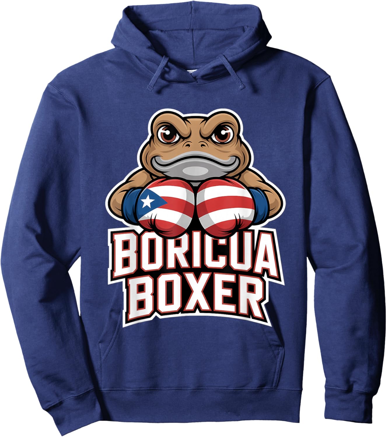 Boxing Puerto Rico Boricua Boxer Puerto Rican Hoodie - Hoodie | Navy