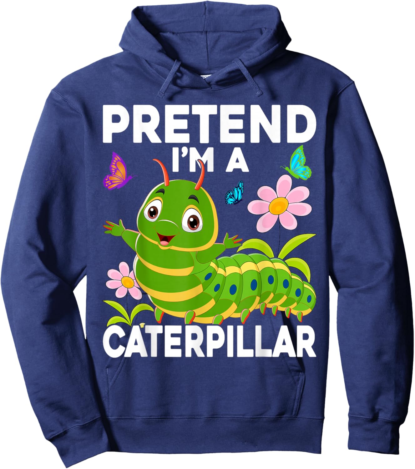 Pretend I'm a Caterpillar Easy Costumes Hoodie - Hoodie | Navy