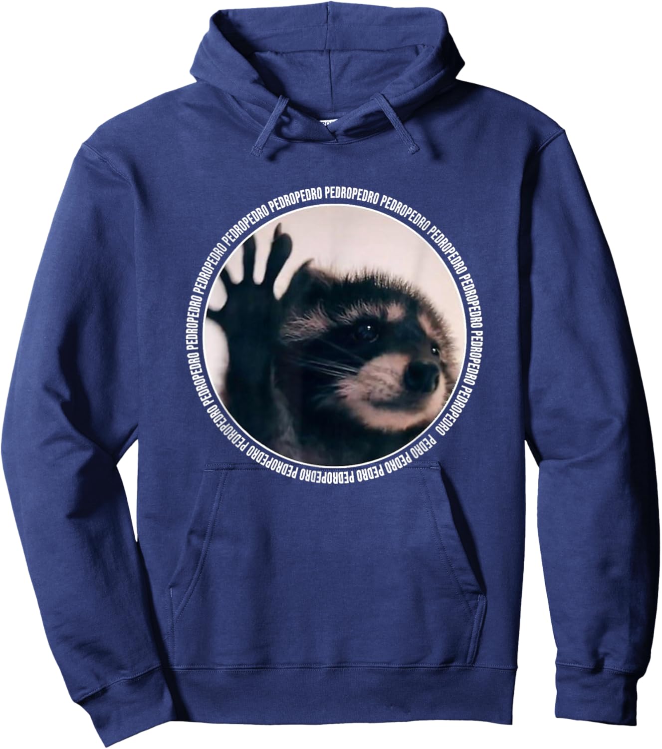 Pedro Funny Raccoon Dancing Meme Hoodie - Hoodie | Navy