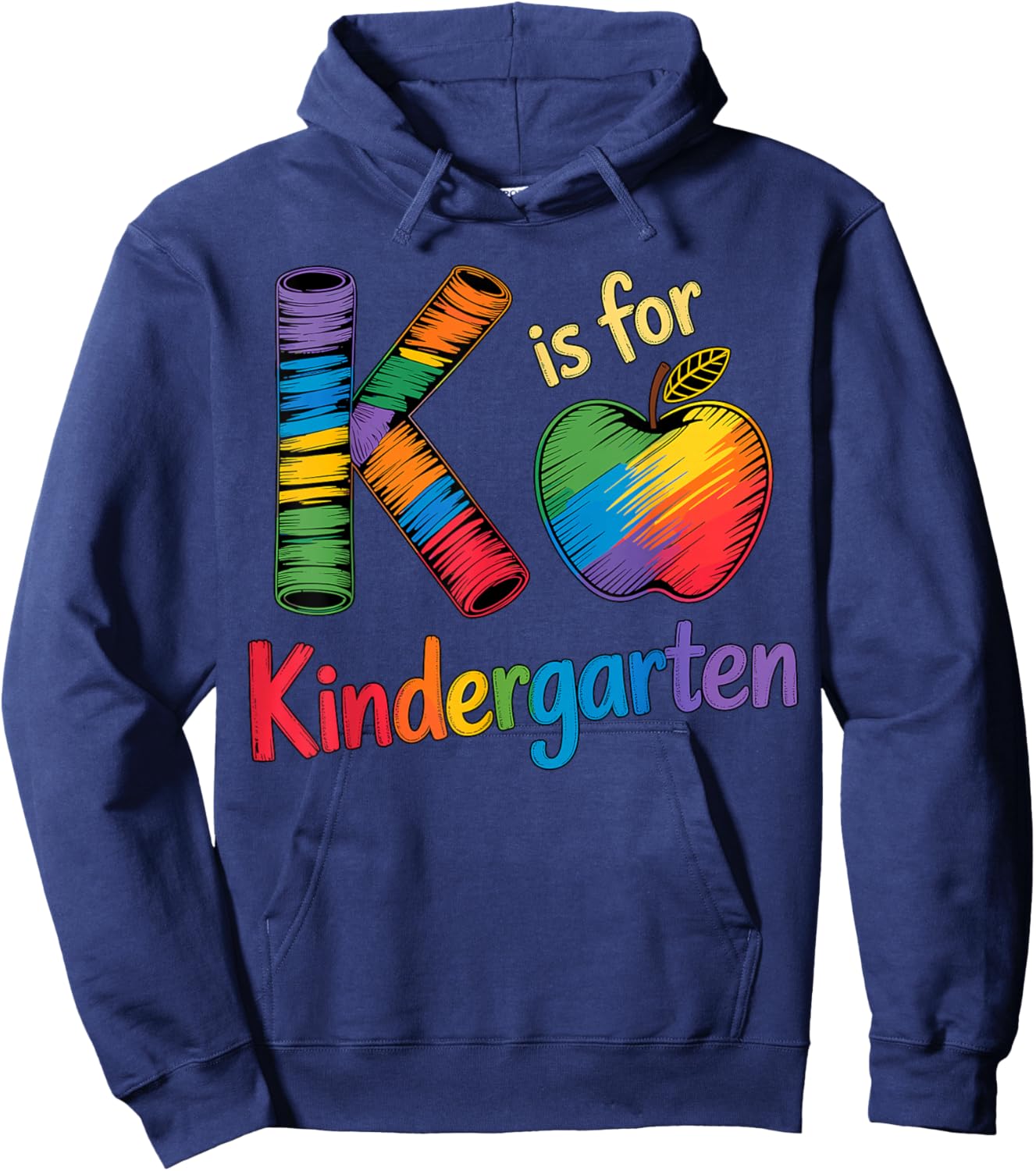 K is for Kindergarten Hoodie - Hoodie | Navy