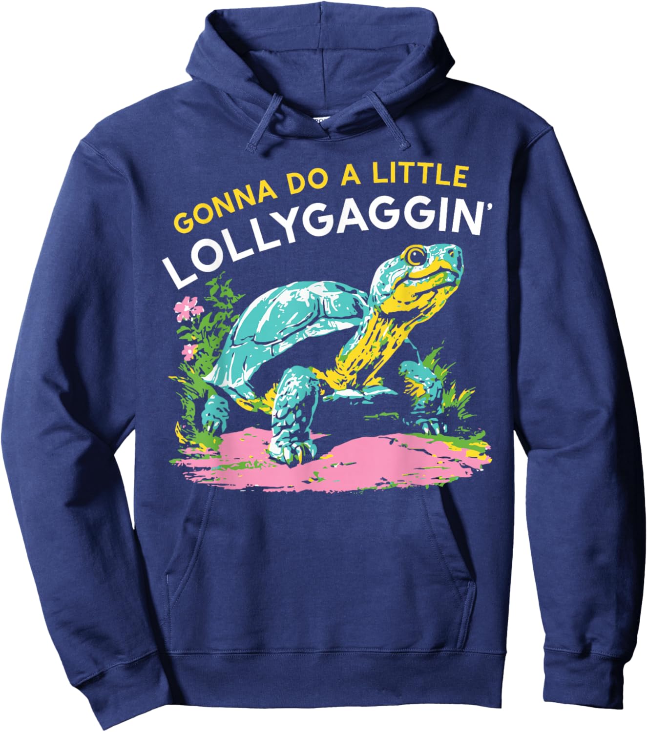 Gonna Do A Little Lollygaggin' , Women Hoodie - Hoodie | Navy