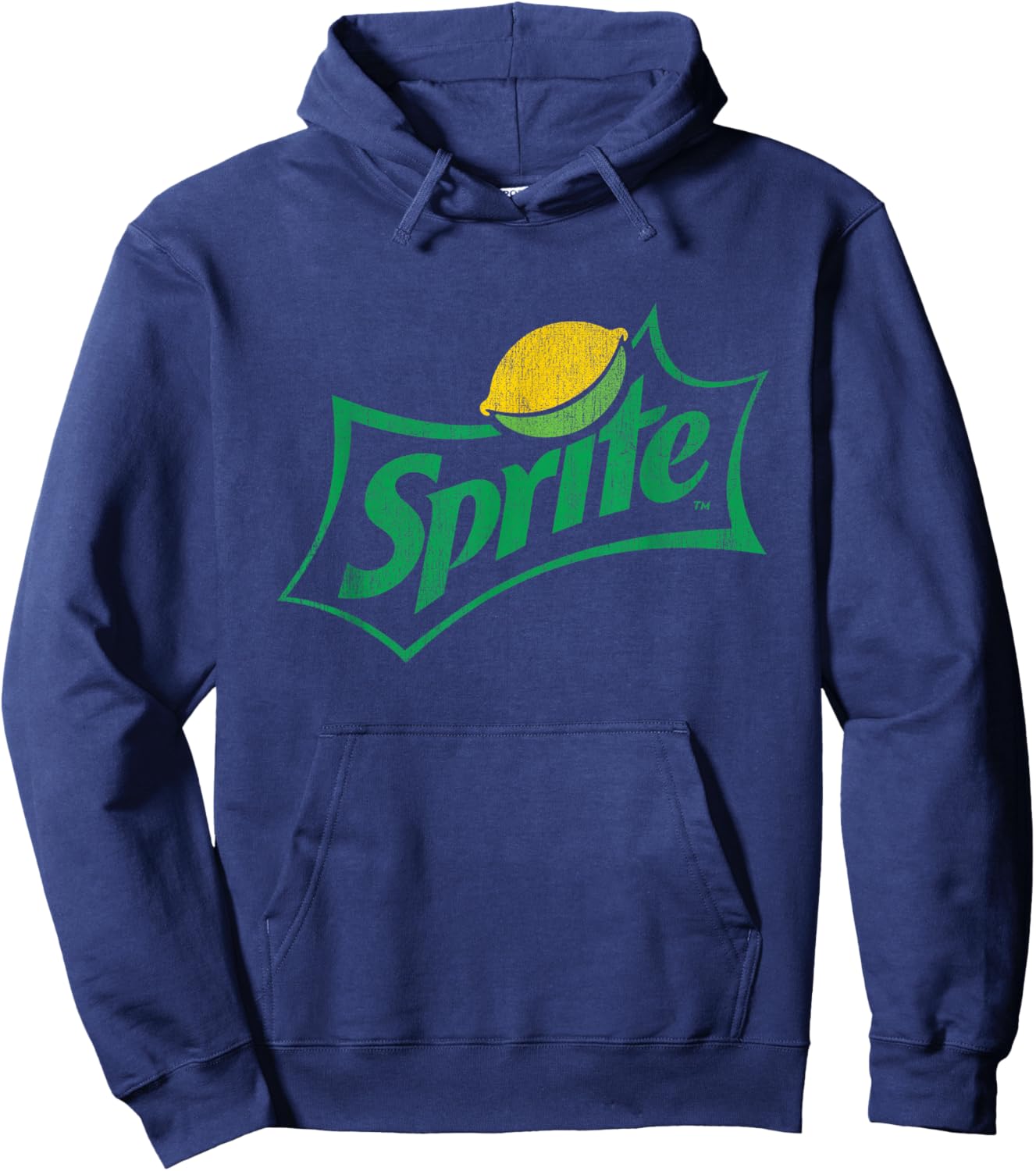 Sprite Distressed Logo Hoodie - Hoodie | Navy