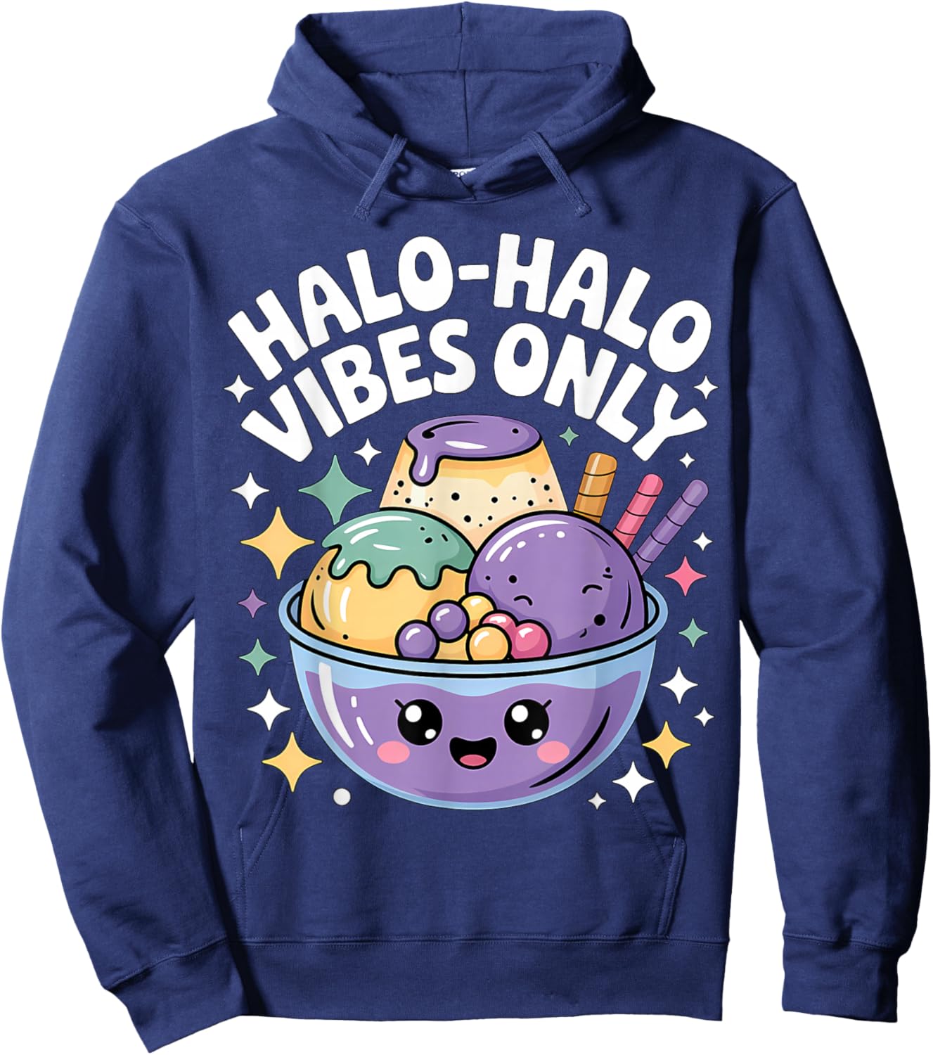 Cute Halo-Halo Filipino Dessert Pinay Pinoy Hoodie - Hoodie | Navy