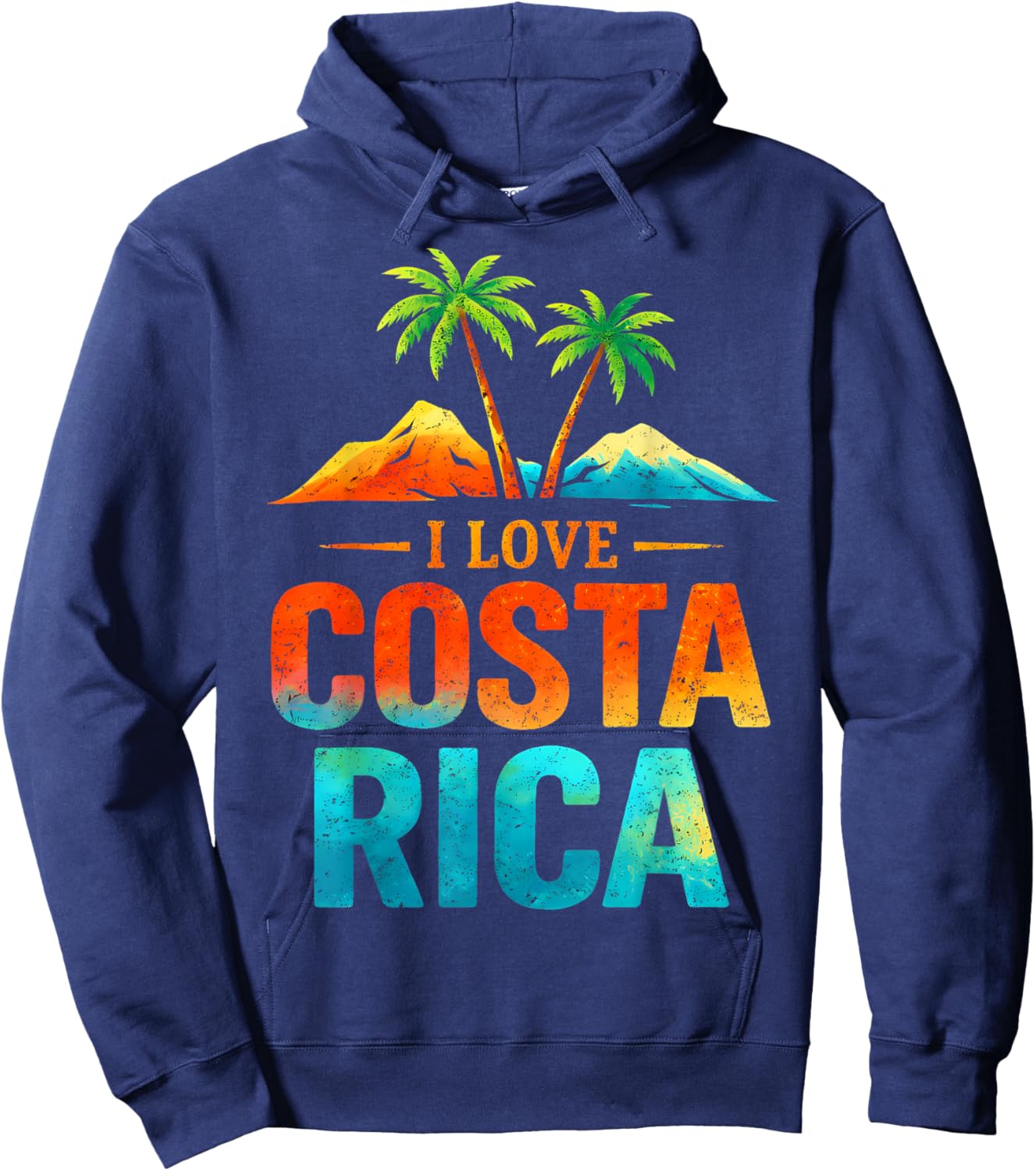 I Love Costa Rica Hoodie - Hoodie | Navy