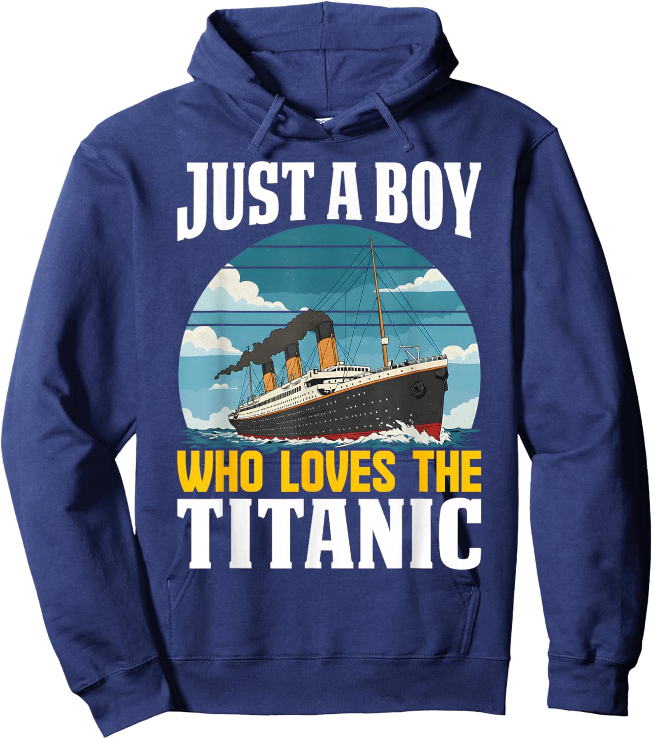 Boys who just love the RMS Titanic Hoodie - Hoodie | Navy