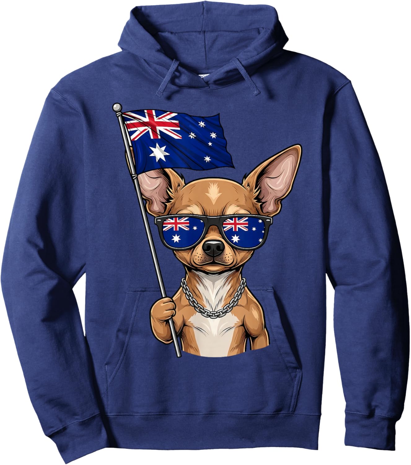 Australia Flag Chihuahua Australian Roots Hoodie - Hoodie | Navy