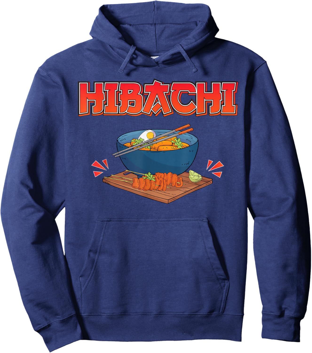 Hibachi Japanese Grill Hoodie - Hoodie | Navy