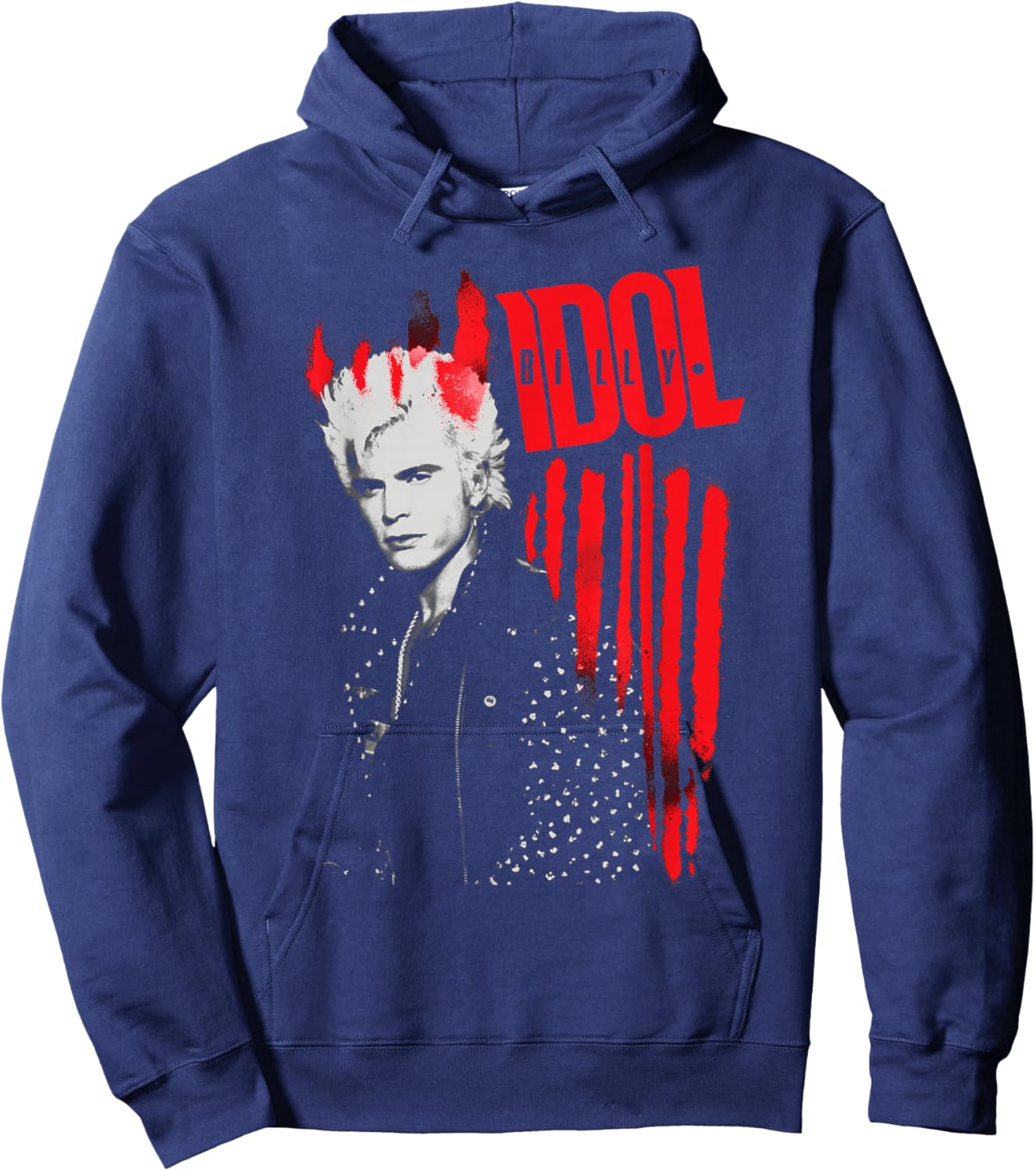 Billy Idol - Horns Hoodie - Hoodie | Navy