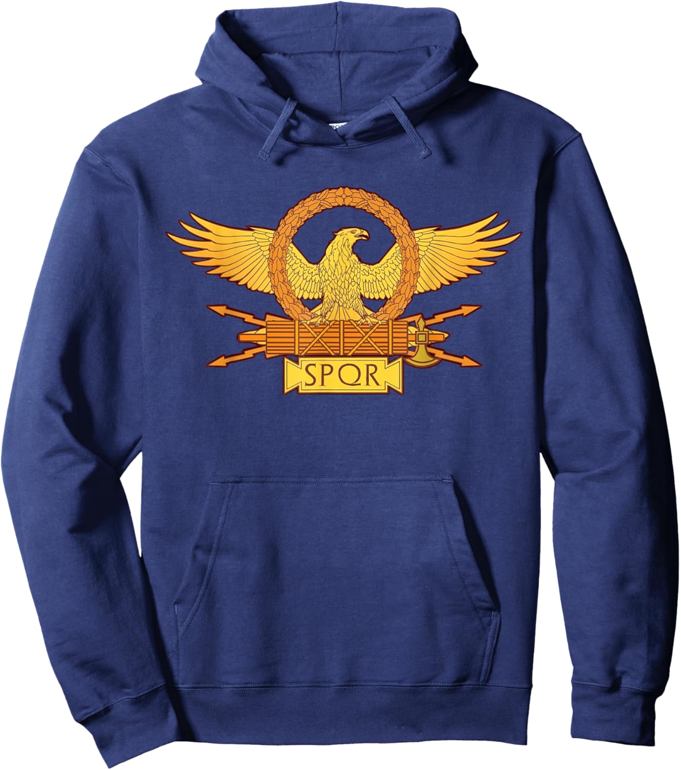 Imperial SPQR Eagle Roman Legion Emblem Hoodie - Hoodie | Navy