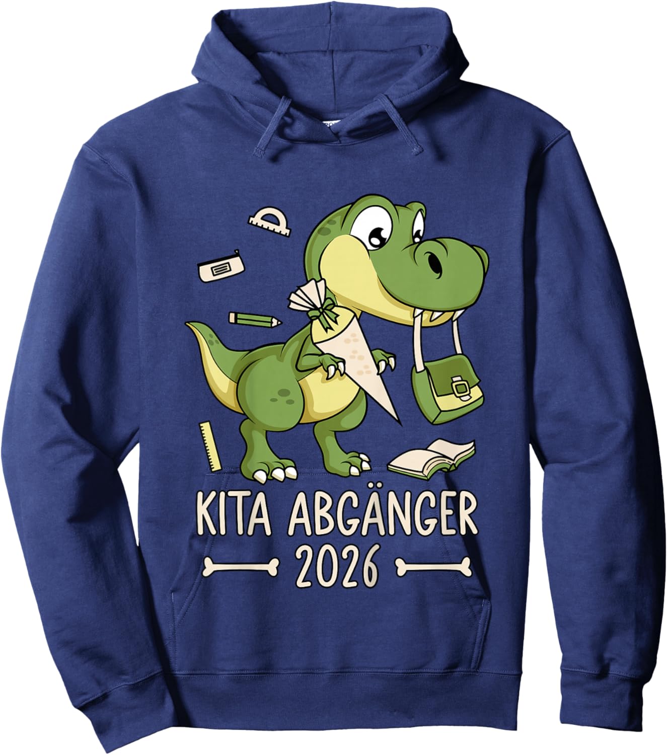 2026 with German Text Hoodie - Hoodie | Navy