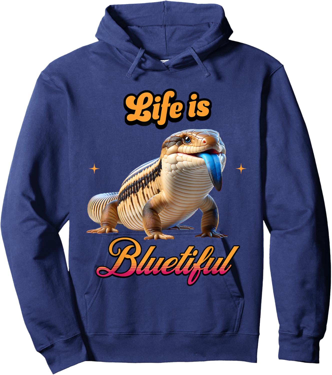 Blue Tongue Skink Owner Hoodie - Hoodie | Navy