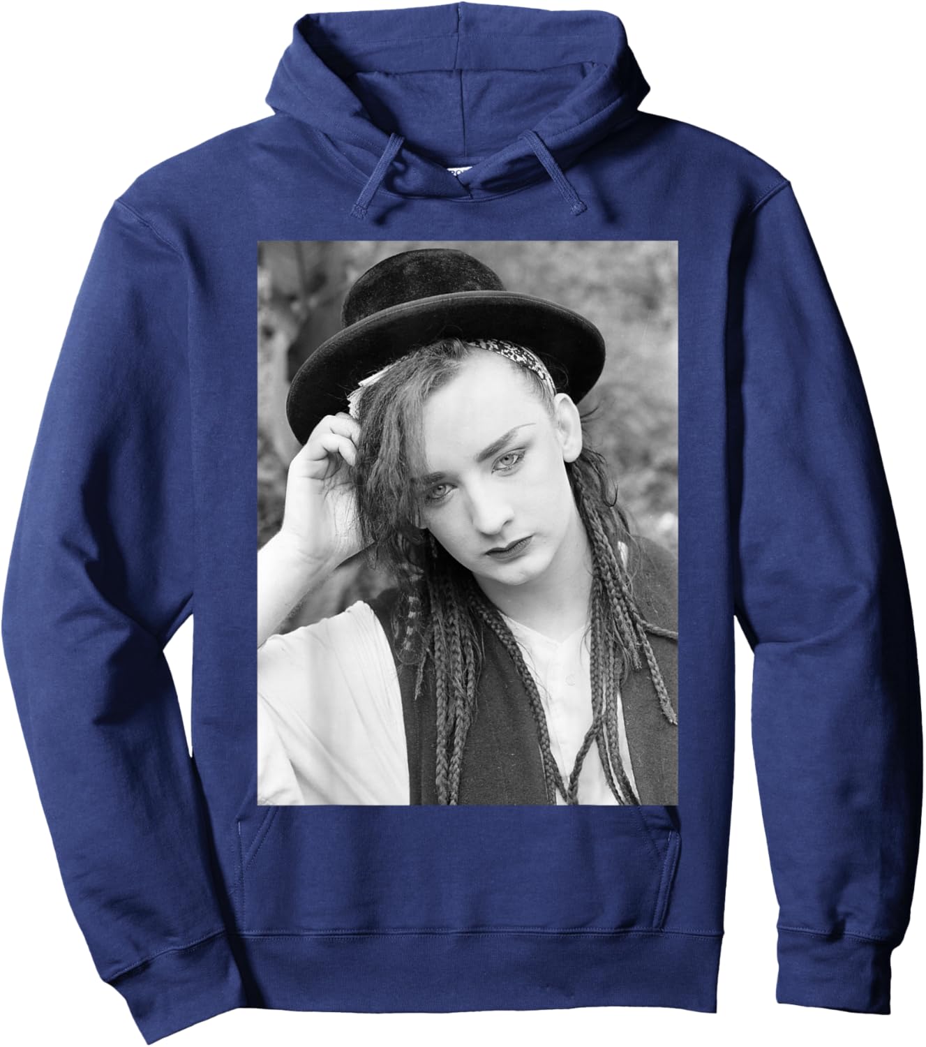 Boy George Culture Club Singer Portrait 1982 Hoodie - Hoodie | Navy