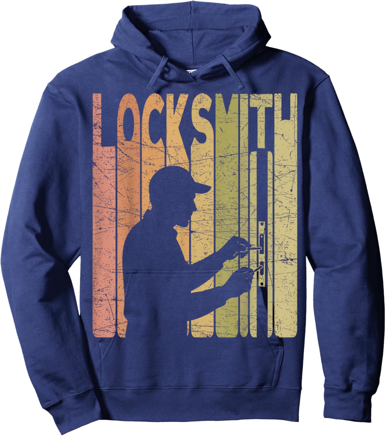 Locksmith Vintage Lock Picking Retro Hoodie - Hoodie | Navy
