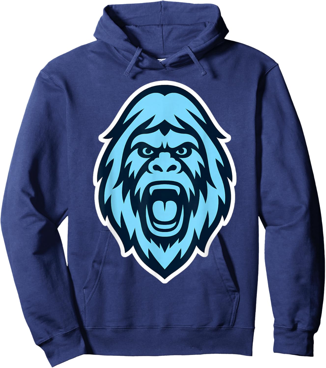 Yeti Abominable Snowman Mascot Logo Hoodie - Hoodie | Navy