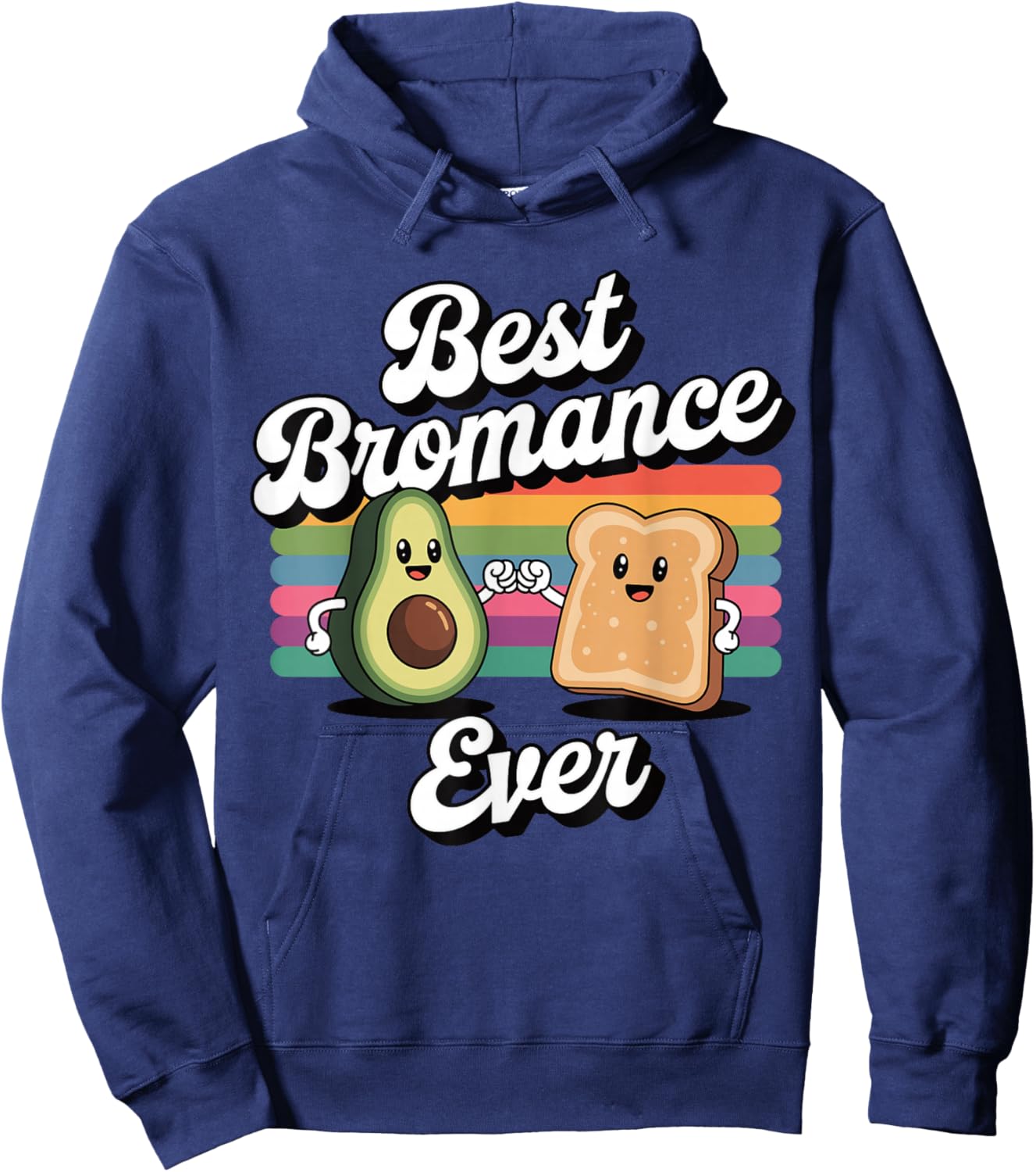 Best Bromance Ever Avocado Toast Humor Hoodie - Hoodie | Navy