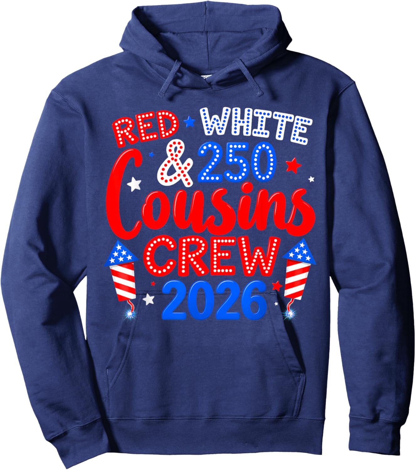 Cousin Crew 4th July Family Matching Women Kids Hoodie - Hoodie | Navy