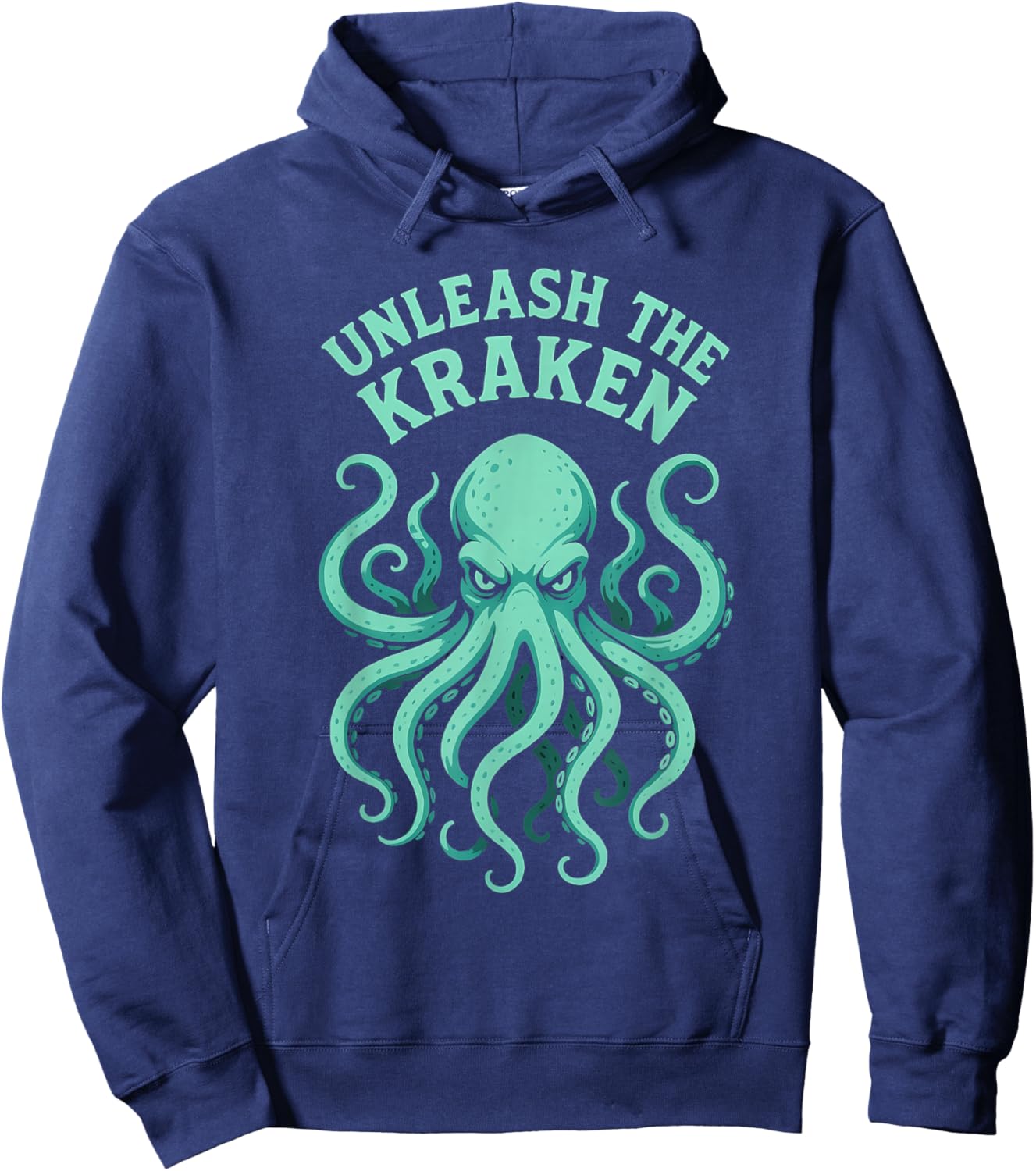 Kraken Sea Monster Octopus, Unleash The Kraken Hoodie - Hoodie | Navy