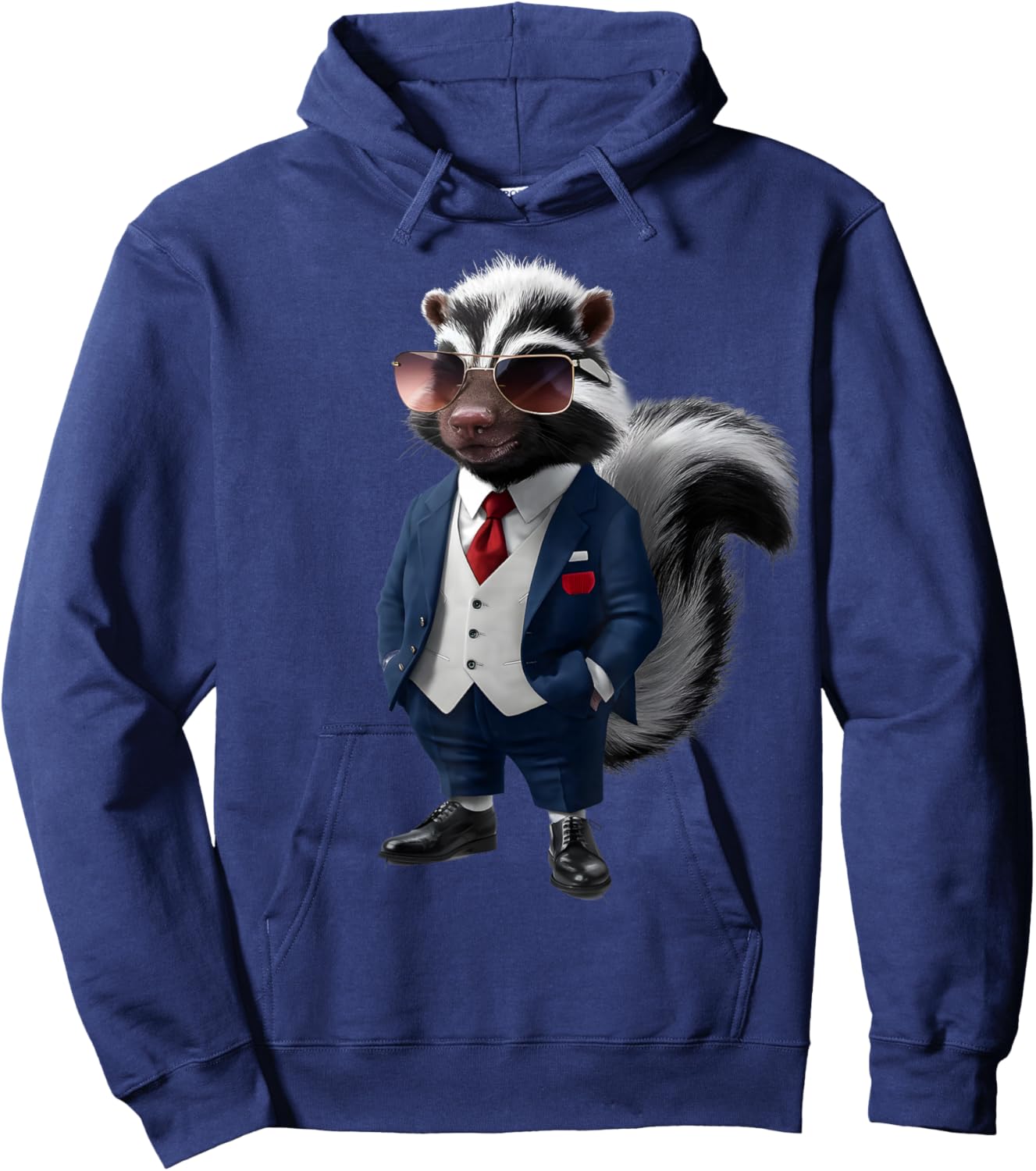 Skunk Men's Women's Skunk in Suit Skunk Hoodie - Hoodie | Navy
