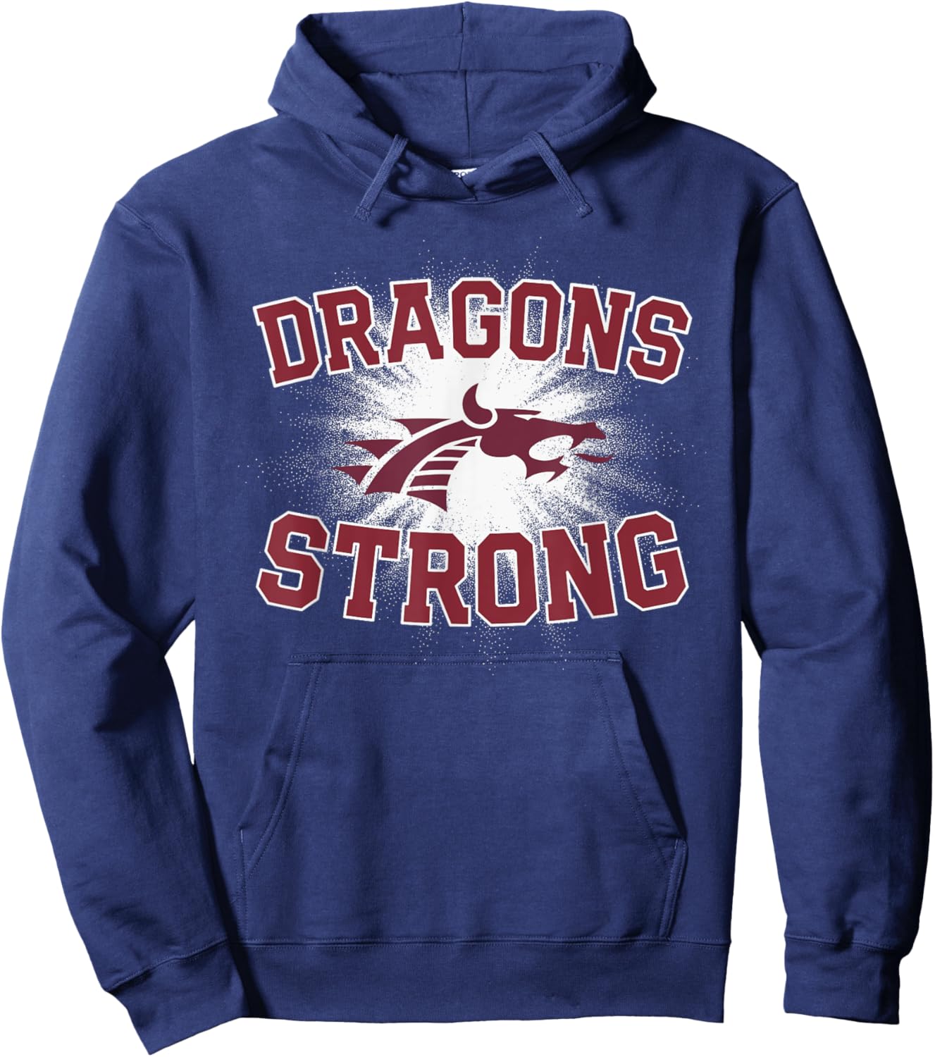Collierville Dragons Logo Strong Flag HS Hoodie - Hoodie | Navy