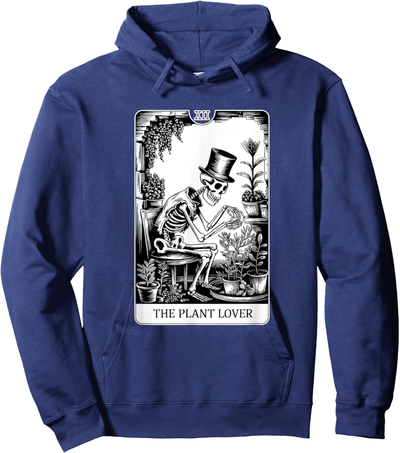 The Plant Lover Tarot Card, Houseplants Hoodie - Hoodie | Navy