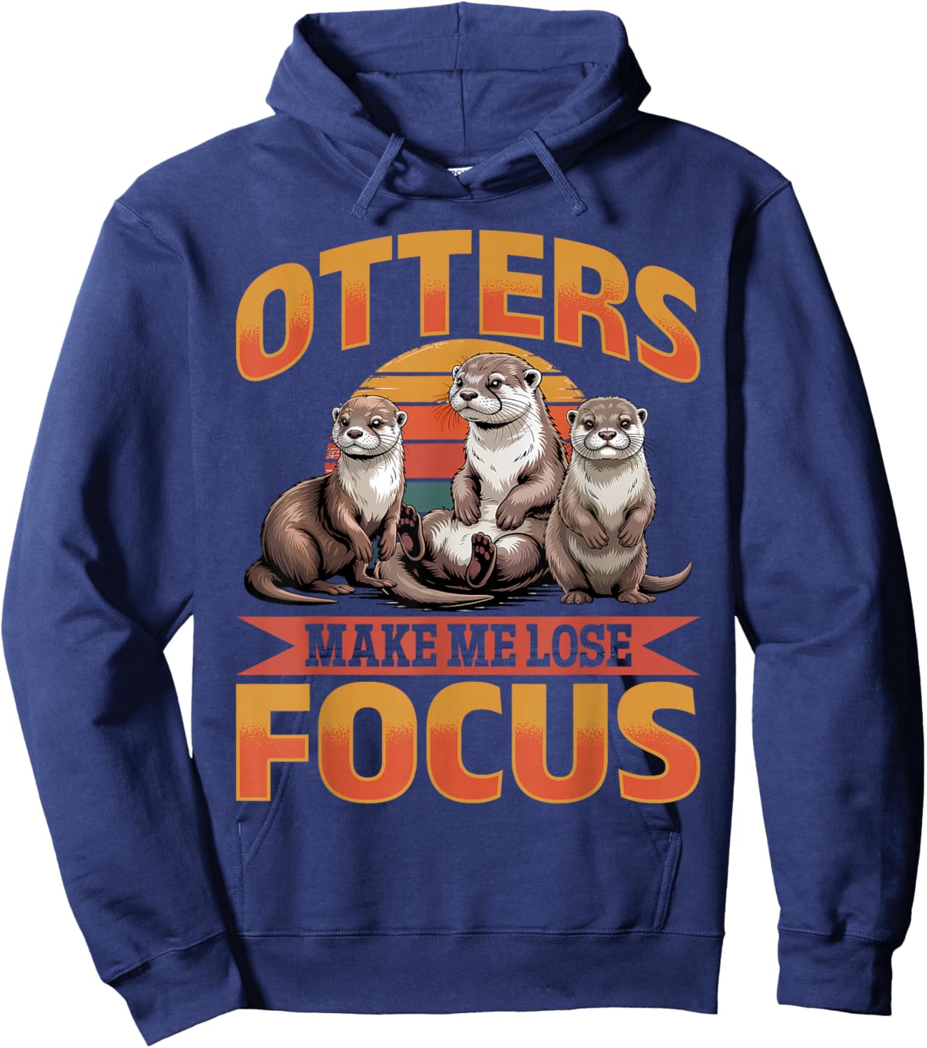 Funny Otter Hoodie - Hoodie | Navy