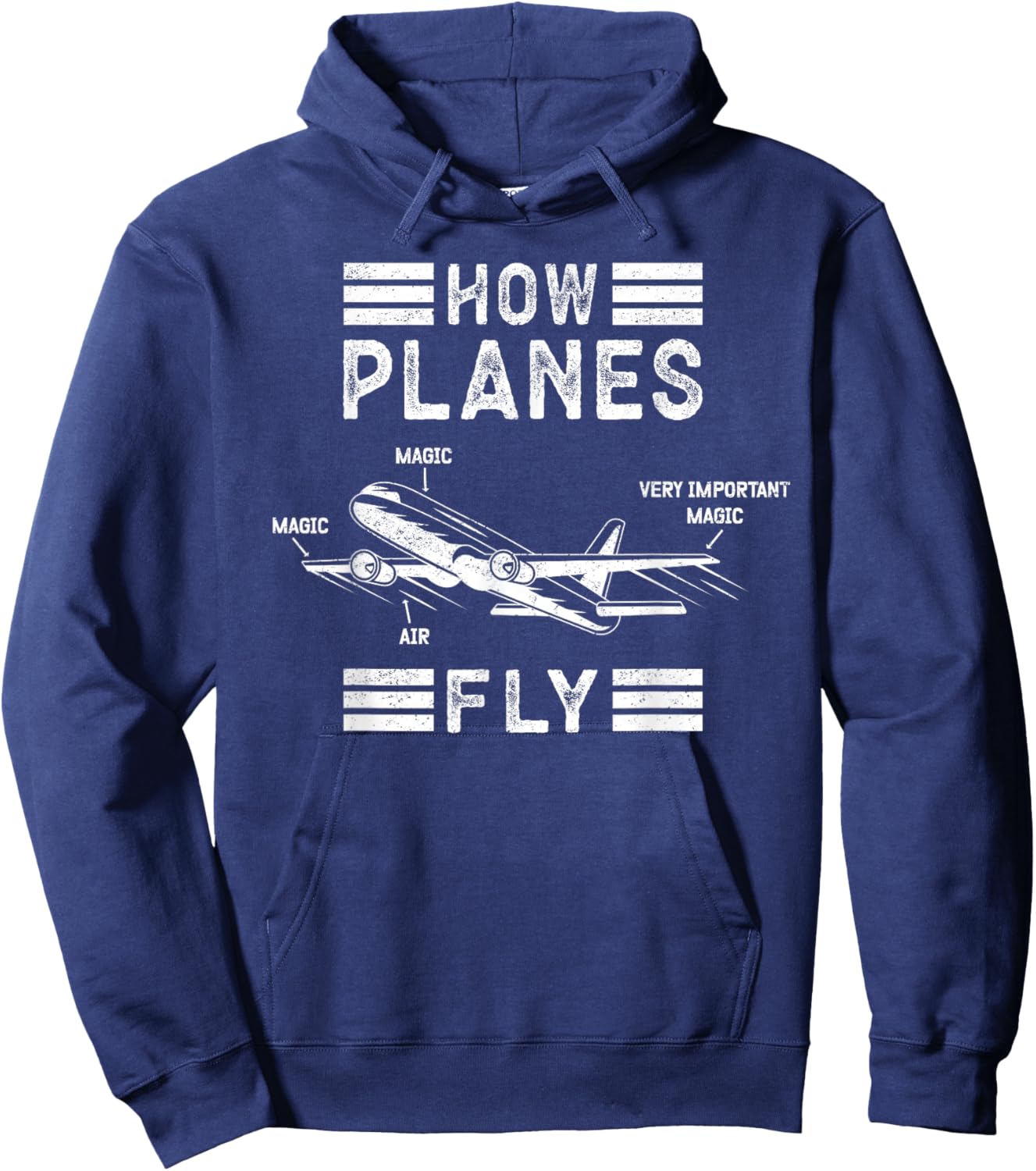 How Planes Fly aerospace Hoodie - Hoodie | Navy
