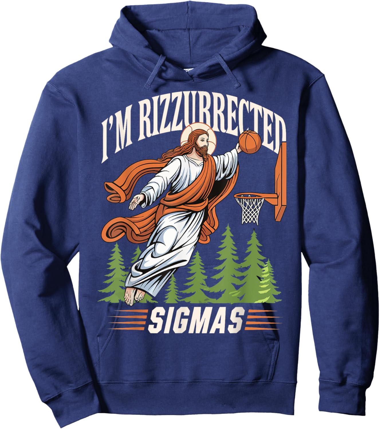 I'm Rizzurrected Sigmas Hoodie - Hoodie | Navy