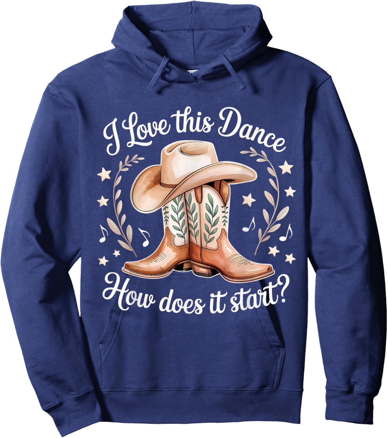 I Love This Dance How Does It Start Line Dance Hoodie - Hoodie | Navy