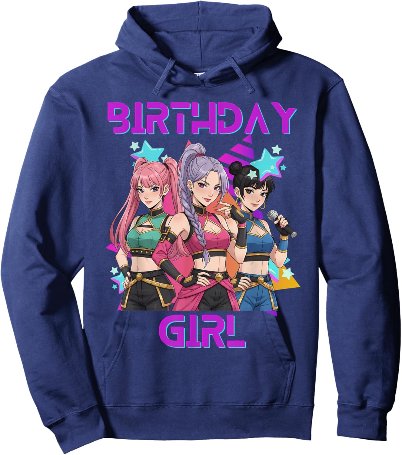 K-Pop K-Pop 6 Years Birthday Girl Hoodie - Hoodie | Navy
